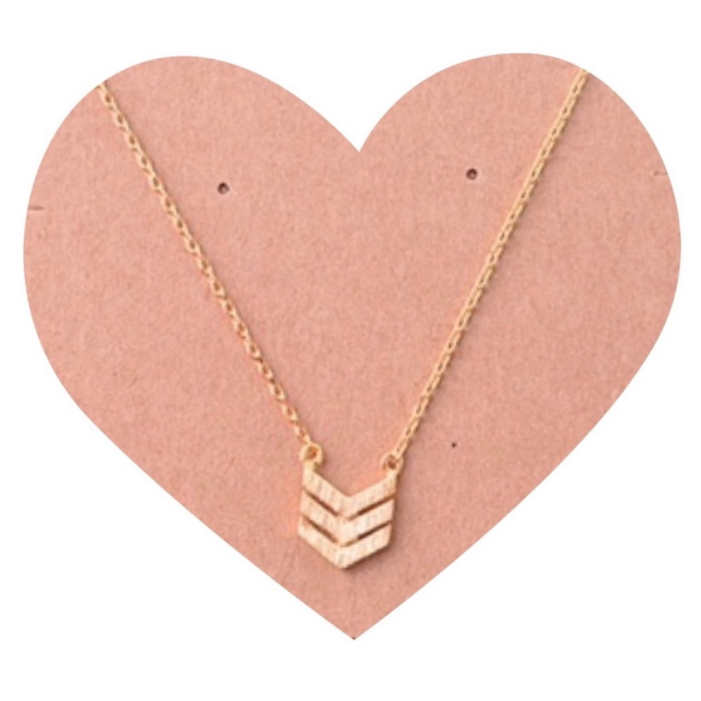 Gold Chevron Necklace